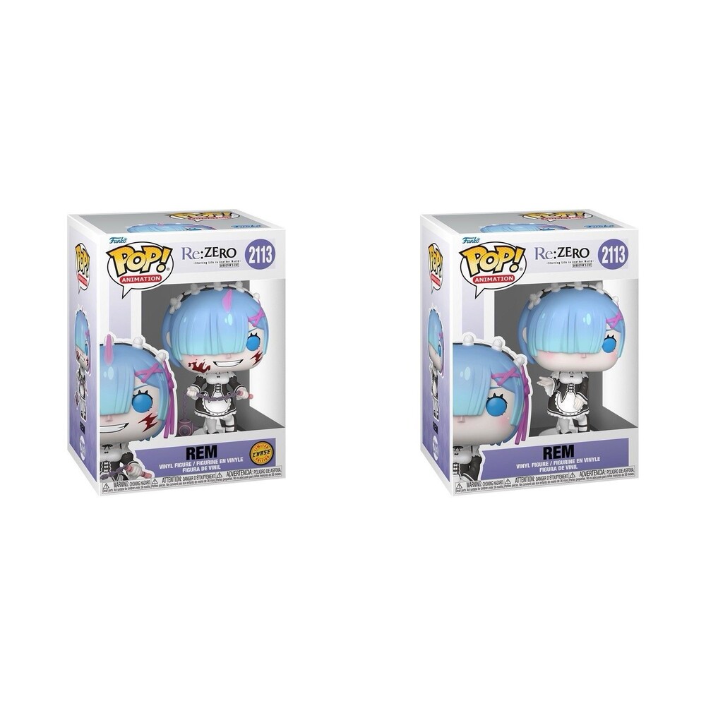 Funko Pop! Re Zero Rem #2113 Common CHASE Set of 2